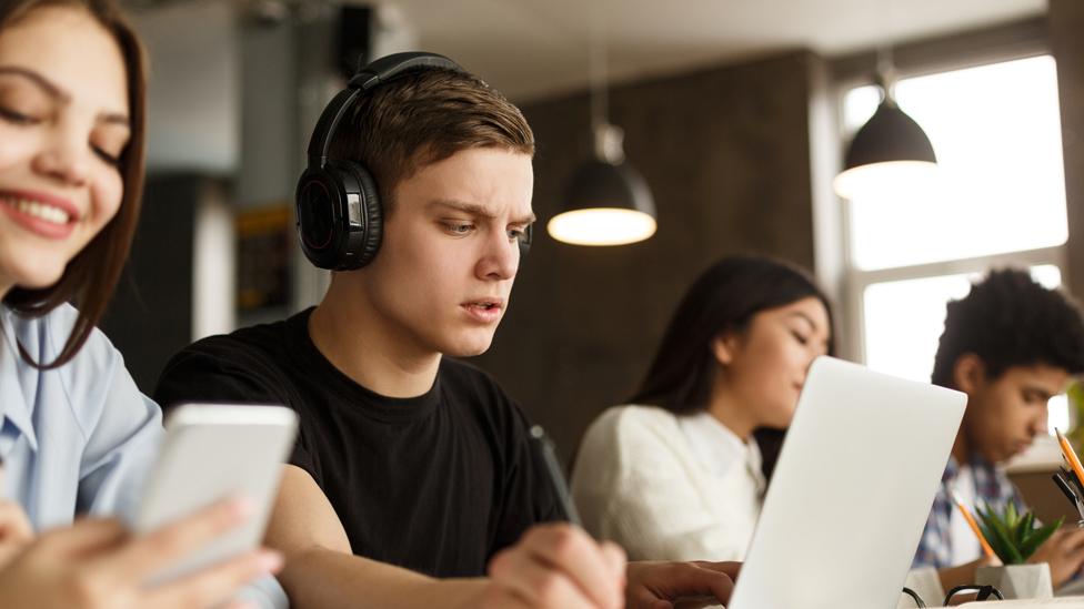 Teenagers in class