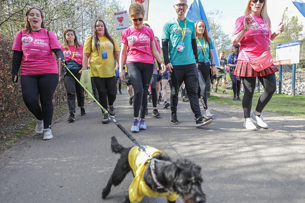 Nicola Sturgeon at Kiltwalk