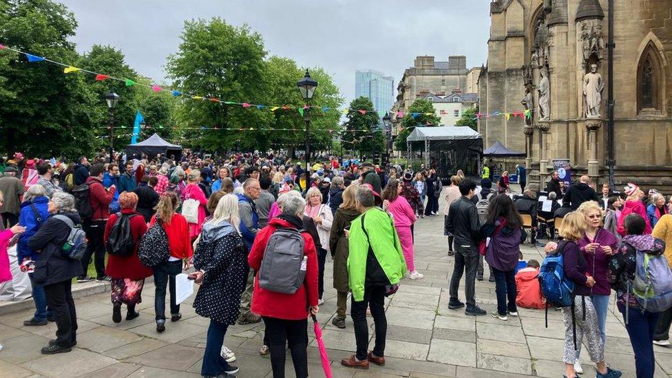 Big lunch at Bristol Cathedral