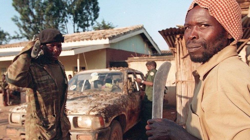 Hutu militiamen in 1994