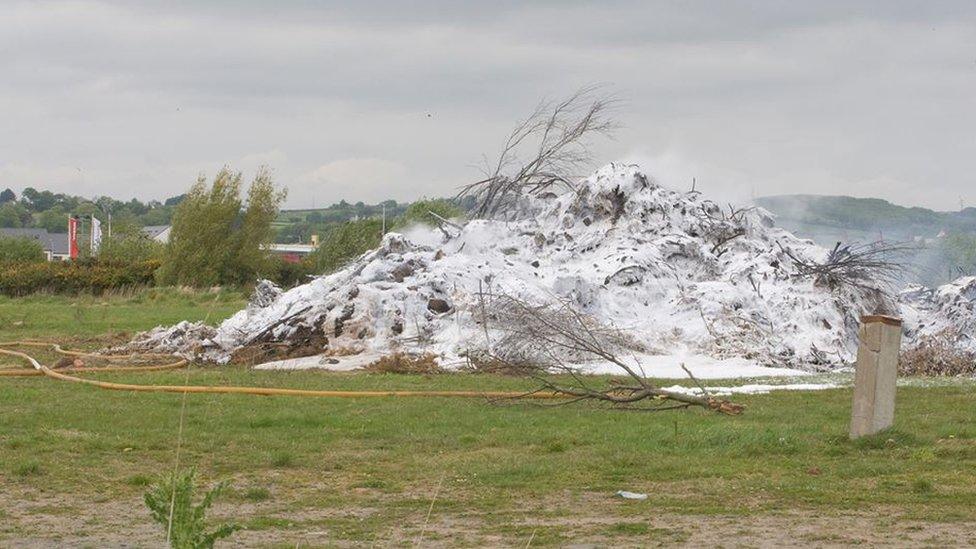 Newtownards rubbish and rubble fire