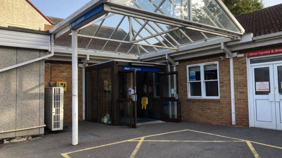 Image showing the entrance to Chard Community Hospital's Minor Injuries Unit