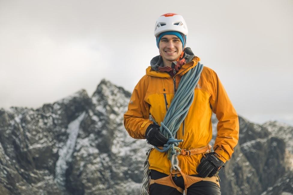 Tim Miller guiding on the Skye Cuillin in 2019