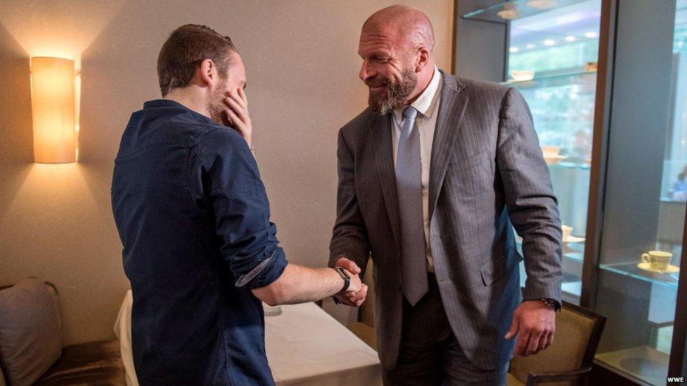 Charlie Guenigault and Triple H