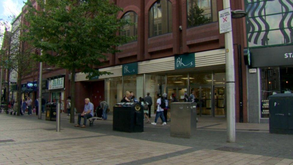 The BHS shop in Belfast