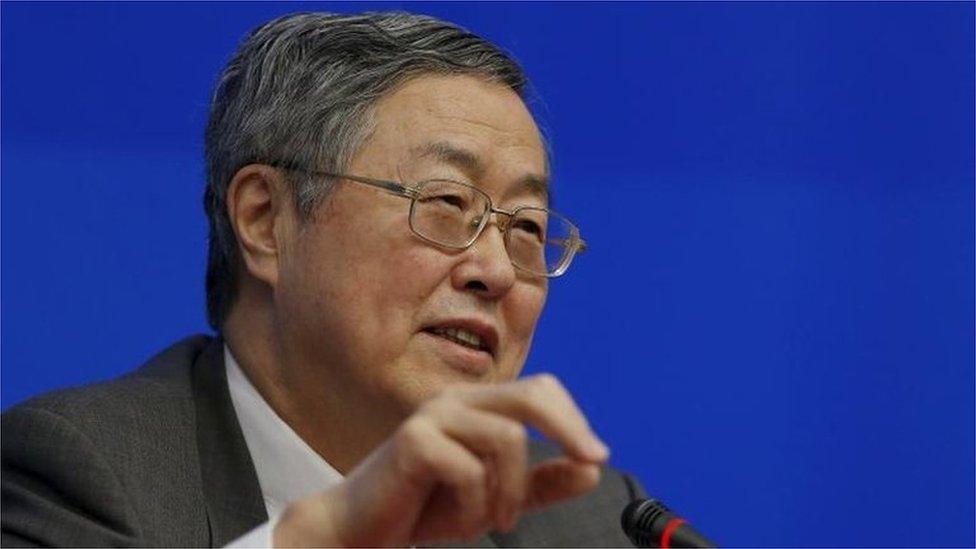 China's central bank governor Zhou Xiaochuan