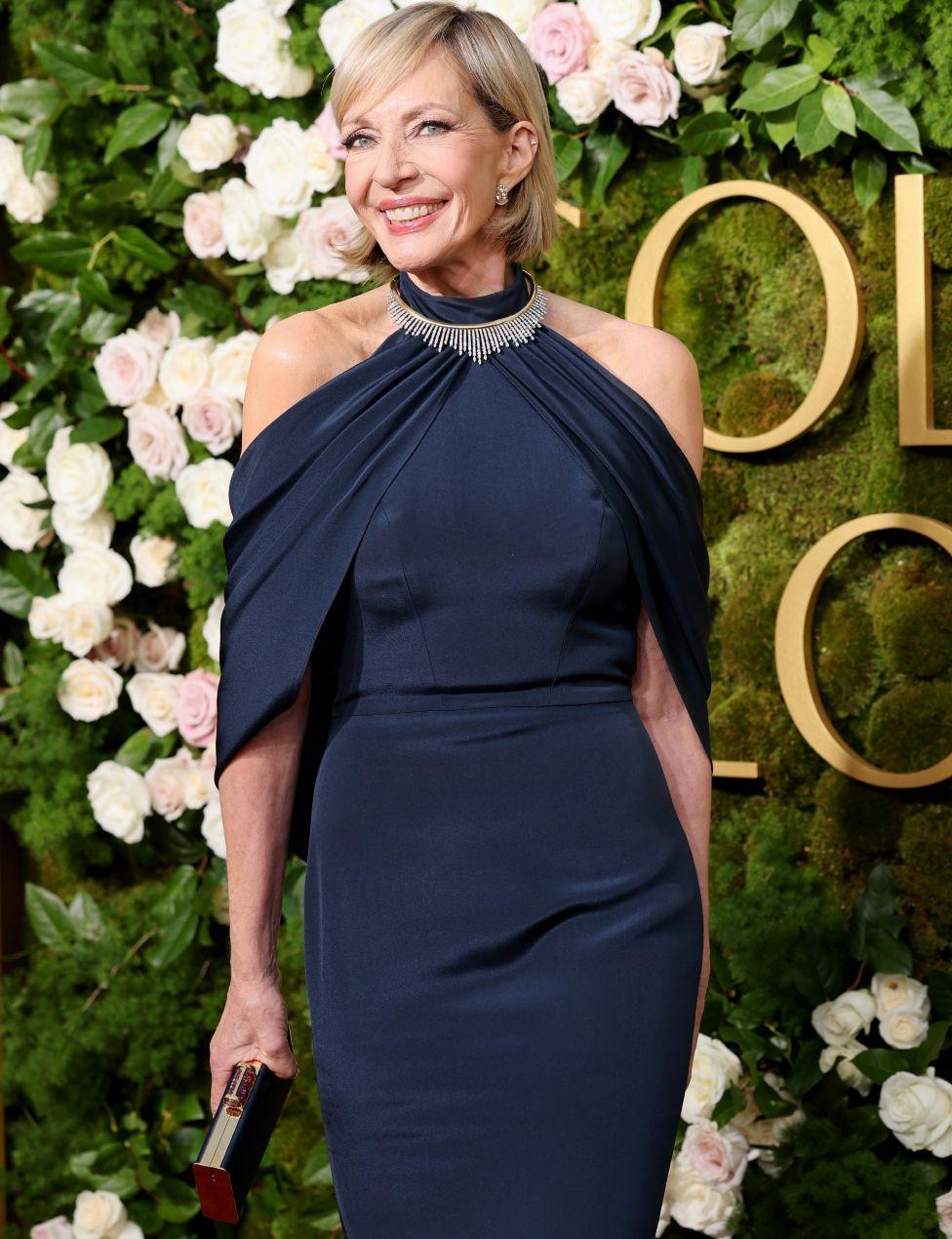 Allison Janney attends the 82nd Annual Golden Globe Awards at The Beverly Hilton on January 05, 2025 in Beverly Hills, California