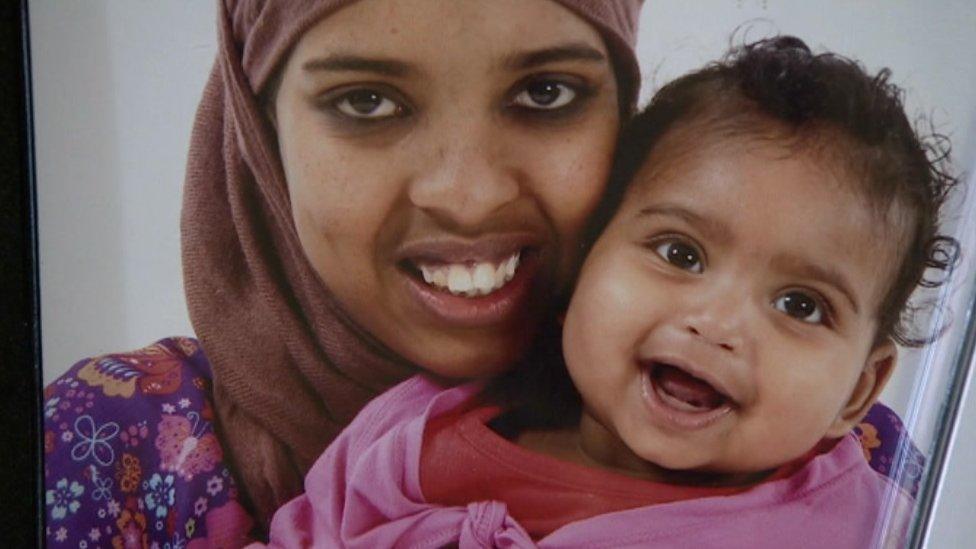 Amal Abdi and her daughter