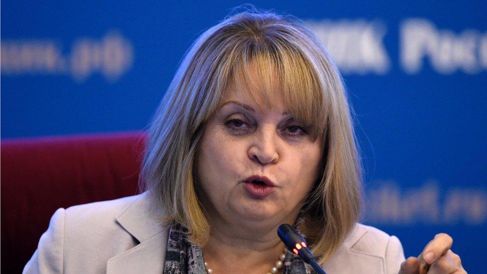 Head of Russia's Central Election Commission, Ella Pamfilova