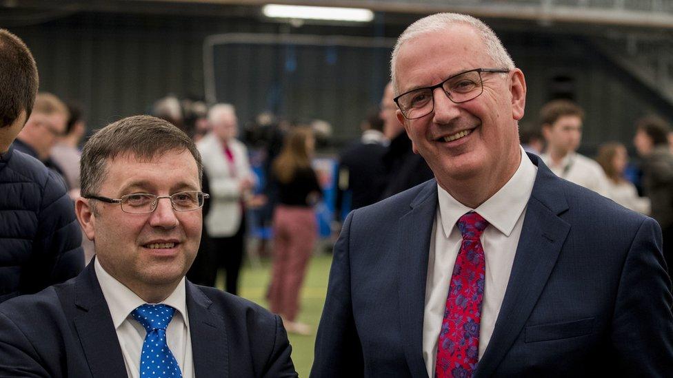 UUP leader Robin Swann and Danny Kennedy