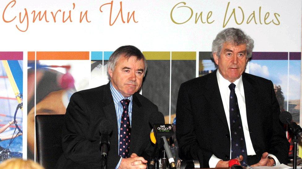 Ieuan Wyn Jones and Rhodri Morgan