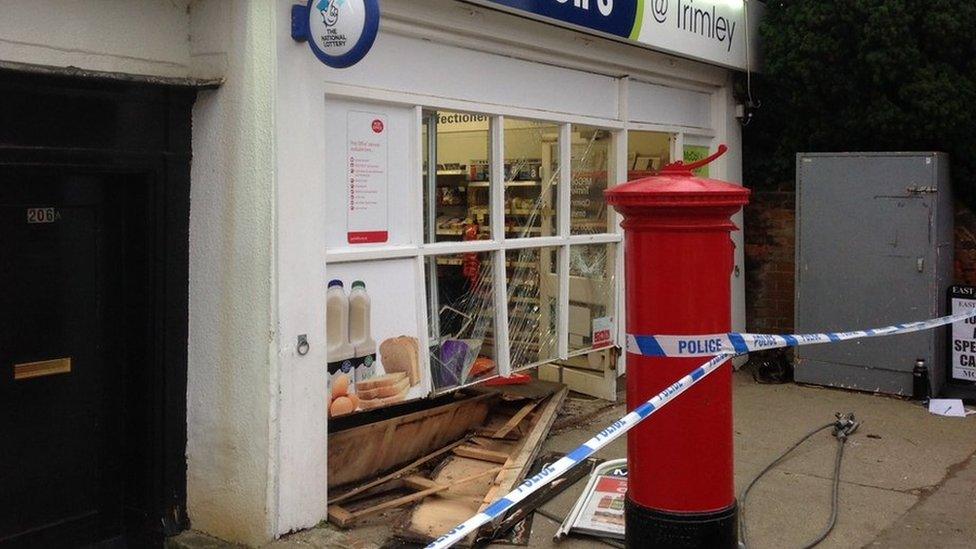 McColl's ram-raid, Trimley St Martin