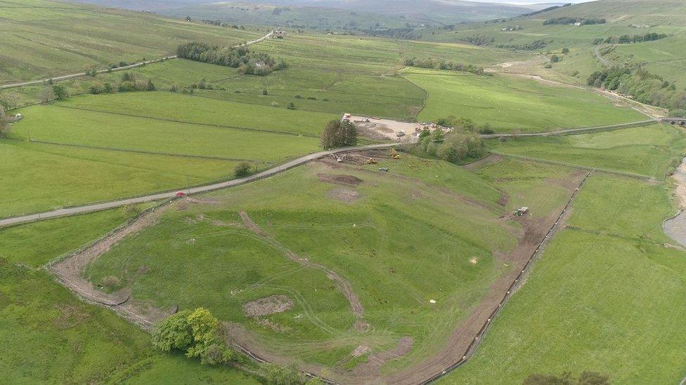 Start of construction of treatment ponds