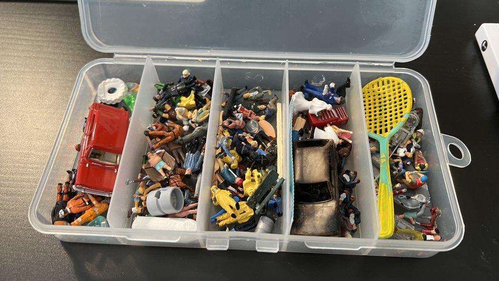 A selection of Mr Rolfe's plastic figures