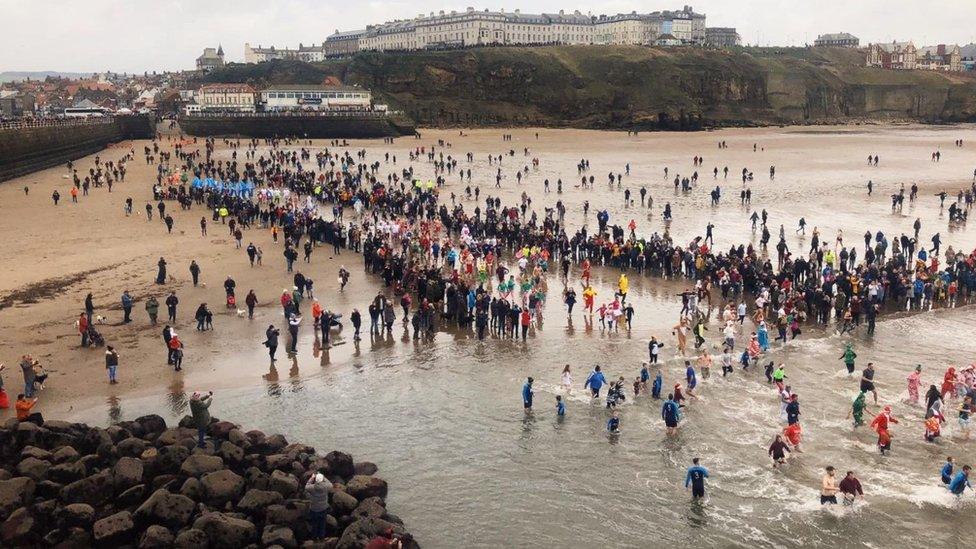 The Boxing Day dip in Whitby