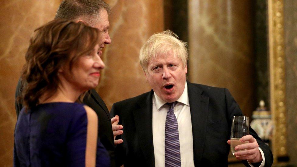 Boris Johnson at Buckingham Palace