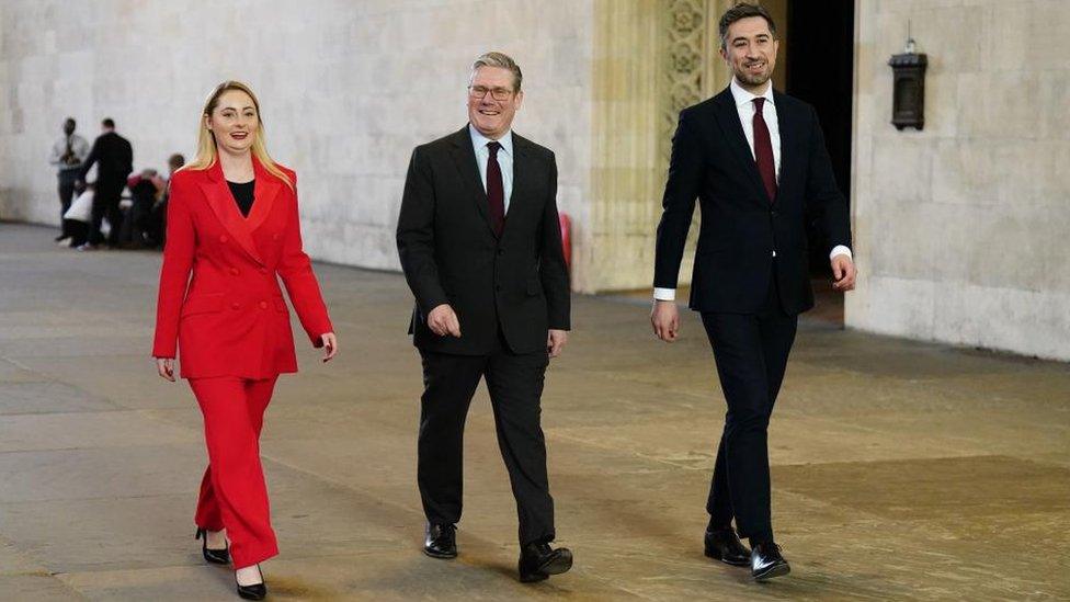 Gen Kitchen, Sir Keir Starmer and Damien Egan