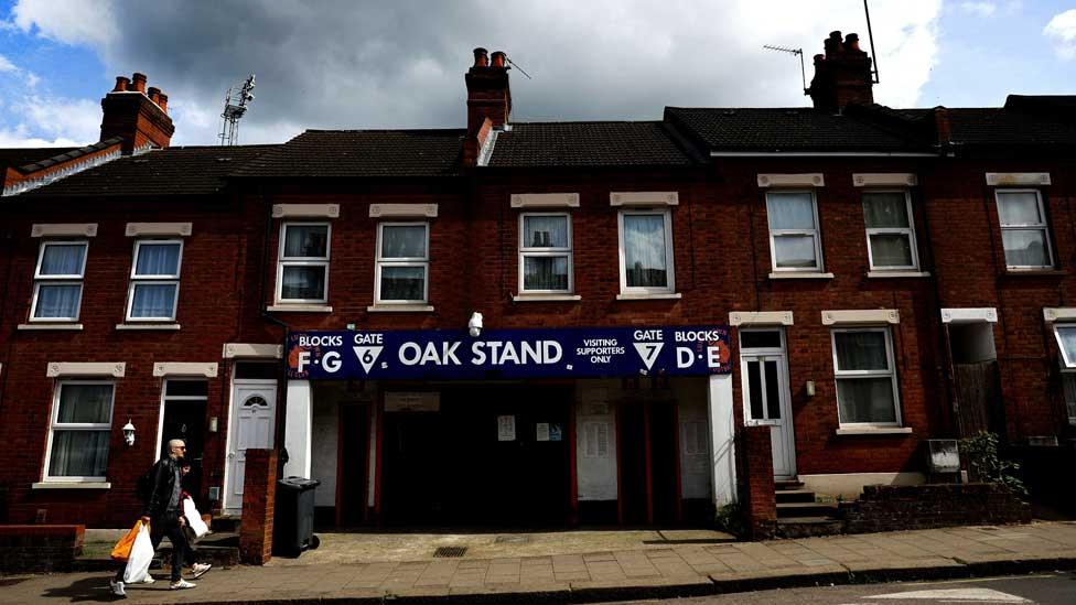 Oak Rd stand, Luton Town