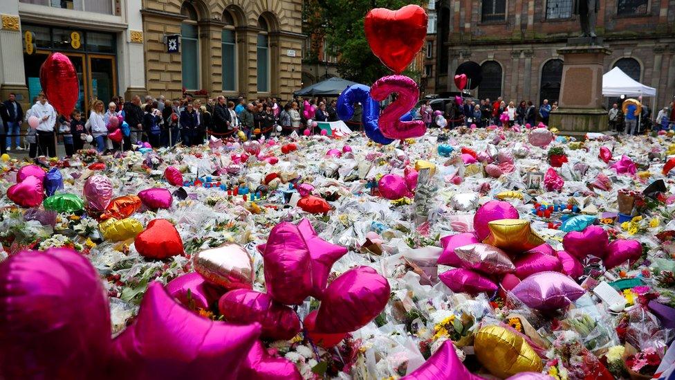 Tributes at St Ann's Square