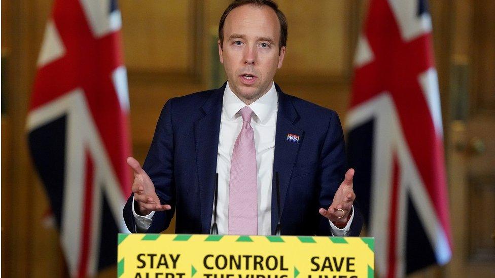 Britain"s Health Secretary Matt Hancock holds the daily coronavirus disease news conference at 10 Downing Street in London, Britain May 21, 2020