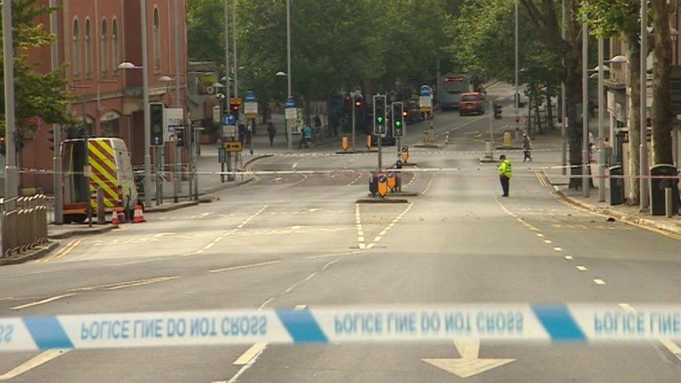 Police in Nottingham city centre