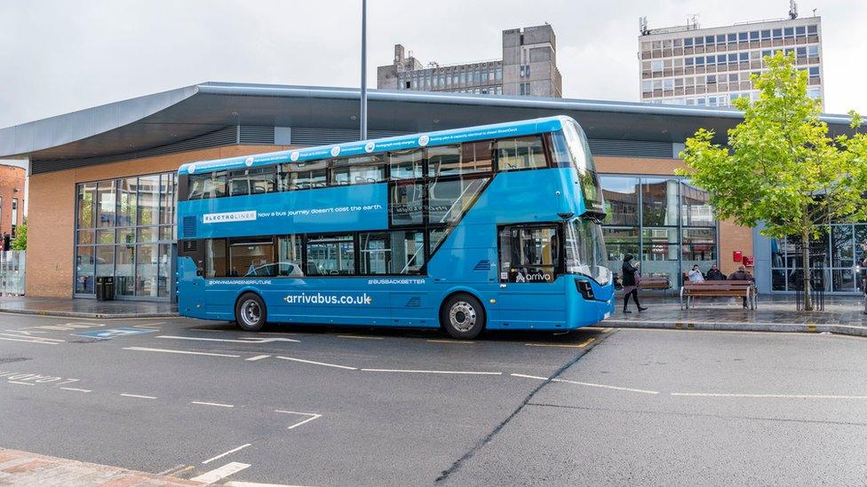 One of the buses