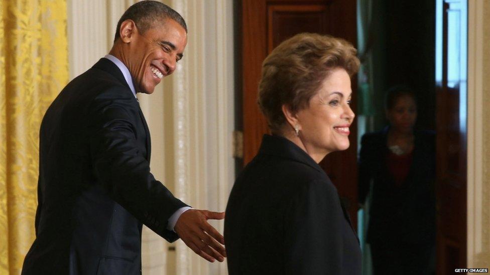 Barack Obama and Dilma Rousseff, White House, 30 June 15