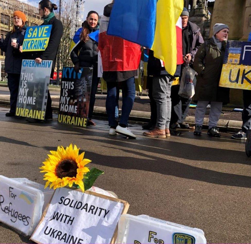 George Square rally