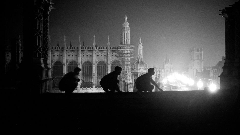 Night climbers in Cambridge