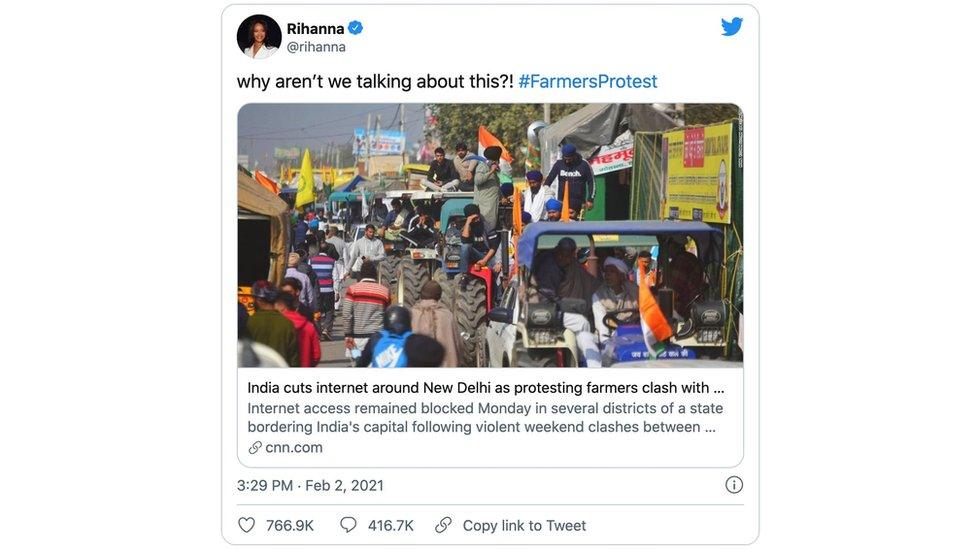 Rihanna-tweet-about-India-protests