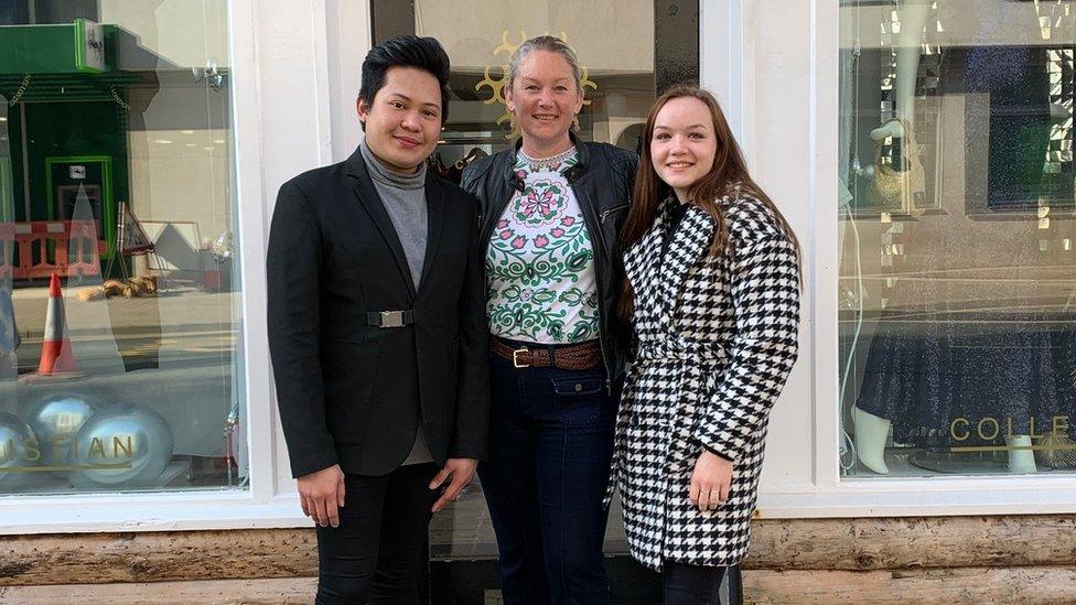 Annabella James, Kenneth Susaya and Katrina Wagner