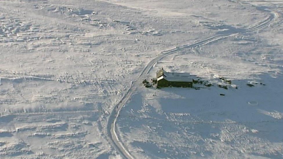 Tan hill aerial view in 2009