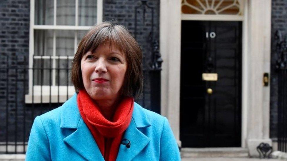 Frances O'Grady in Downing Street