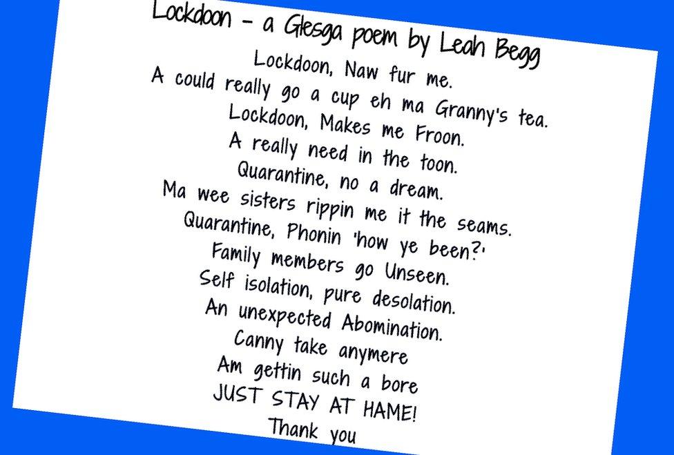 Leah's poem