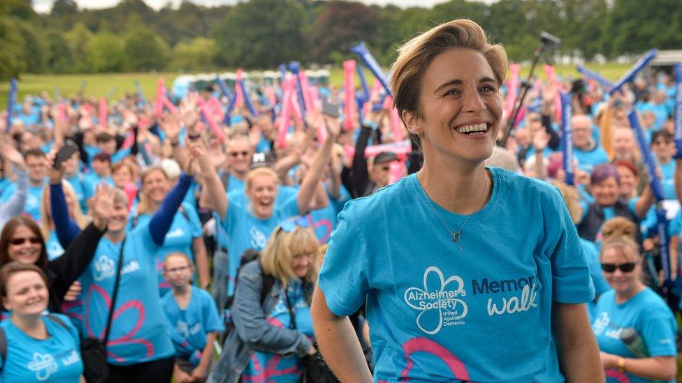 Vicky McClure on dementia walk