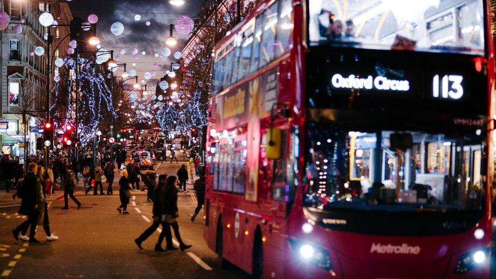 Bus on Oxford Street