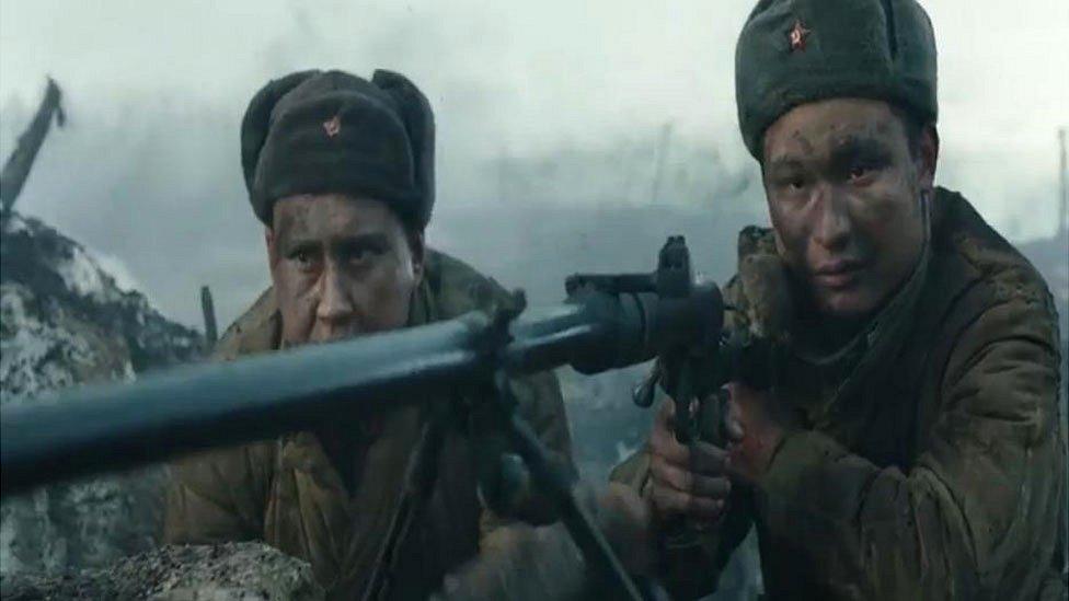 Still from the film Panfilov's 28 Men (courtesy of: Panfilov's 28 Men / Andrey Shalopa, Kim Druzhinin / Lybian Palette Studios Gaijin Entertainment)