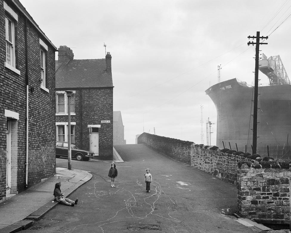 Girls Playing in the street, Wallsend, Tyneside,1976