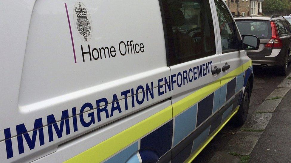 home office immigration enforcement van