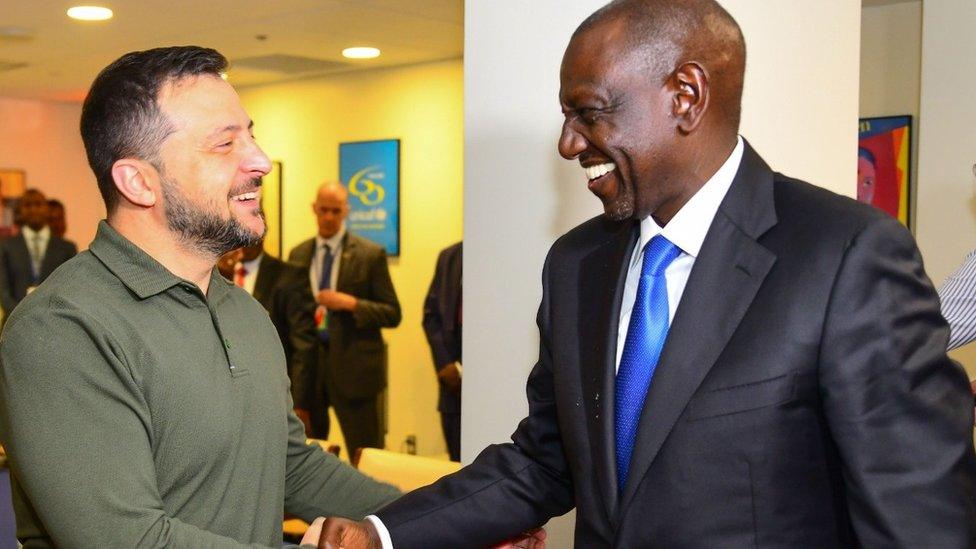 President Zelensky meeting President Ruto