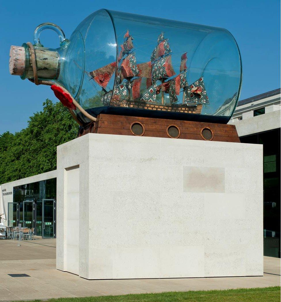 Yinka Shonibare CBE RA, Nelson's Ship in a Bottle (2010)