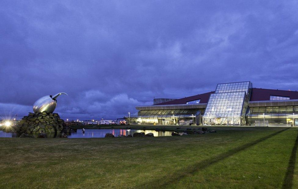 Keflavik airport in Iceland