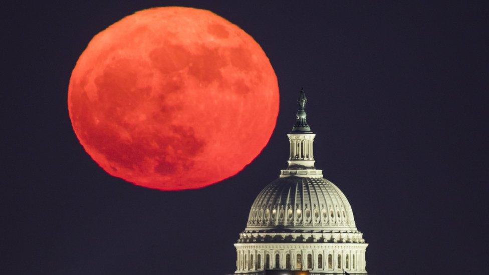 Supermoon in Washington