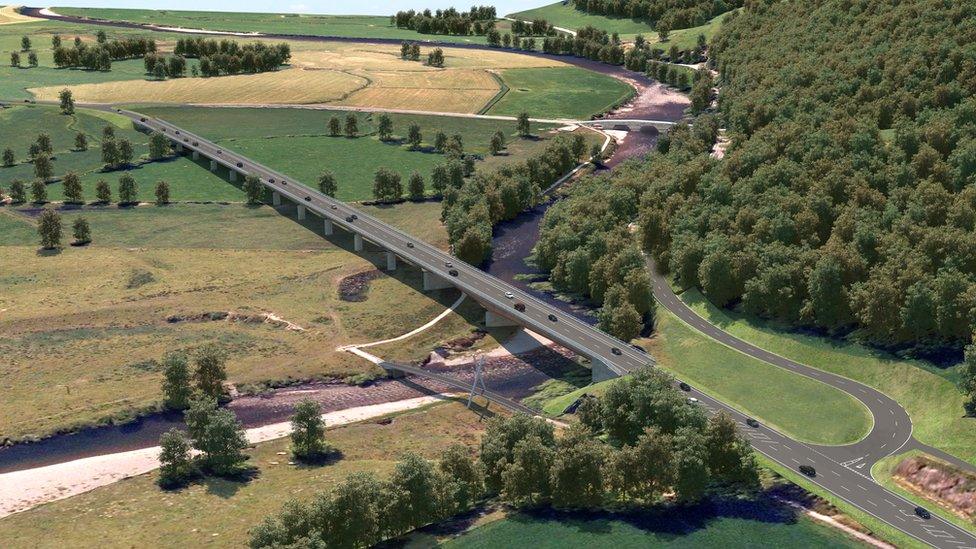 Artist's impression of the new bridge plans