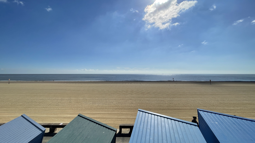 Lowestoft beach huts