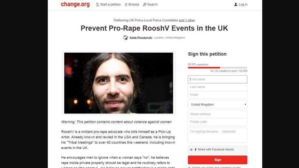 Change.org petition