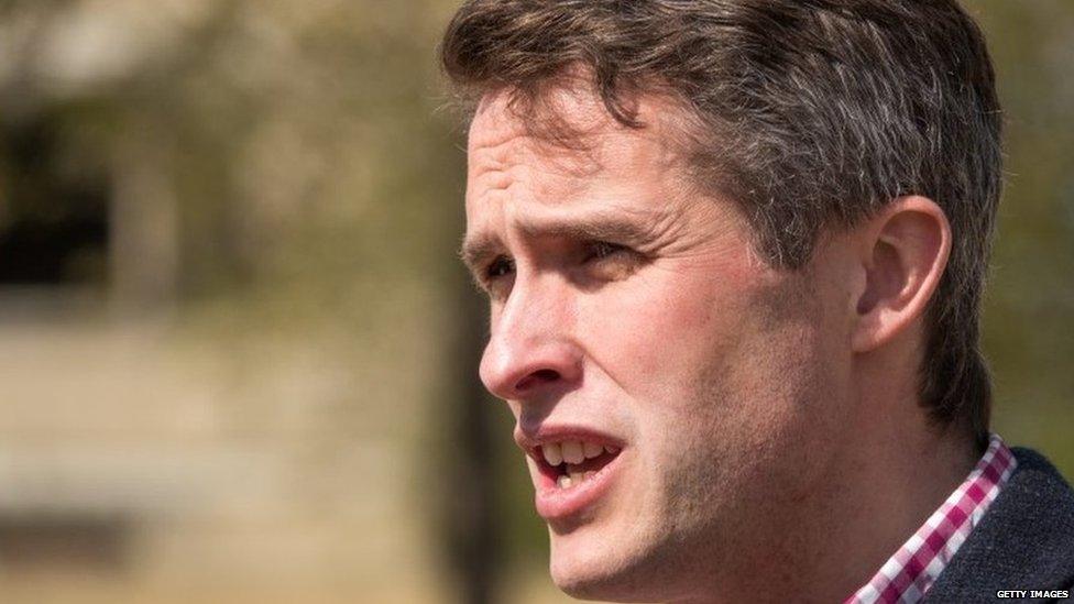 Defence Secretary Gavin Williamson