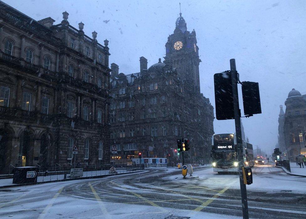 Weather Watcher Elinor Harp took this shot in Edinburgh city centre