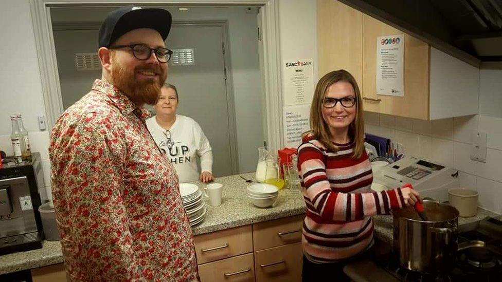 The Ealing Soup Kitchen in west London provides hot food for rough sleepers and runs street patrols