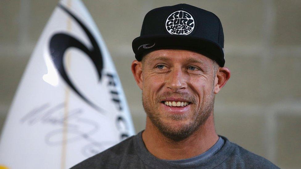 Professional surfer Mick Fanning